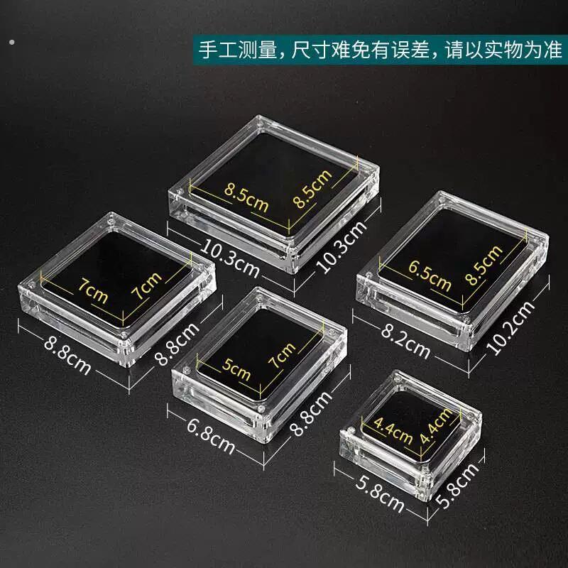 亚克力展示架珠宝首饰展示盒磁铁盒玉器耳环项链徽章收纳盒现货批