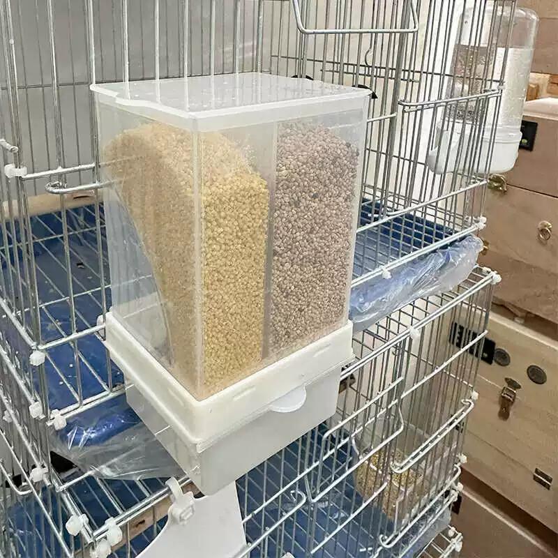 懒人文鸟鹦鹉自动下料器喂食器喂鸟防撒防溅防漏食盒虎皮玄凤牡丹