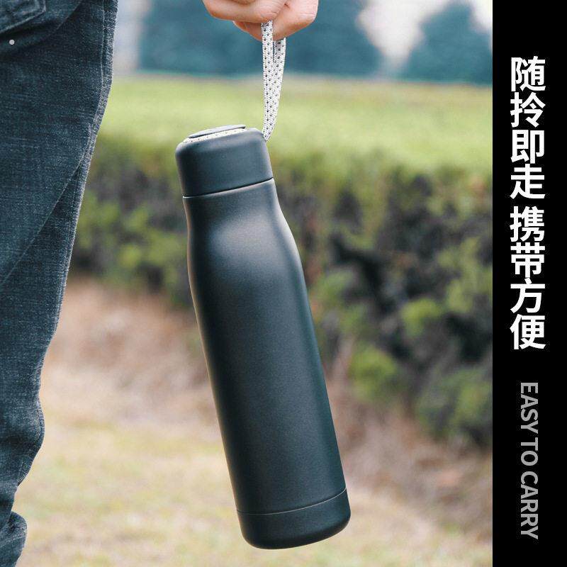 可携式大容量保温杯女男士健身不锈钢保温水壶户外运动水杯礼品定