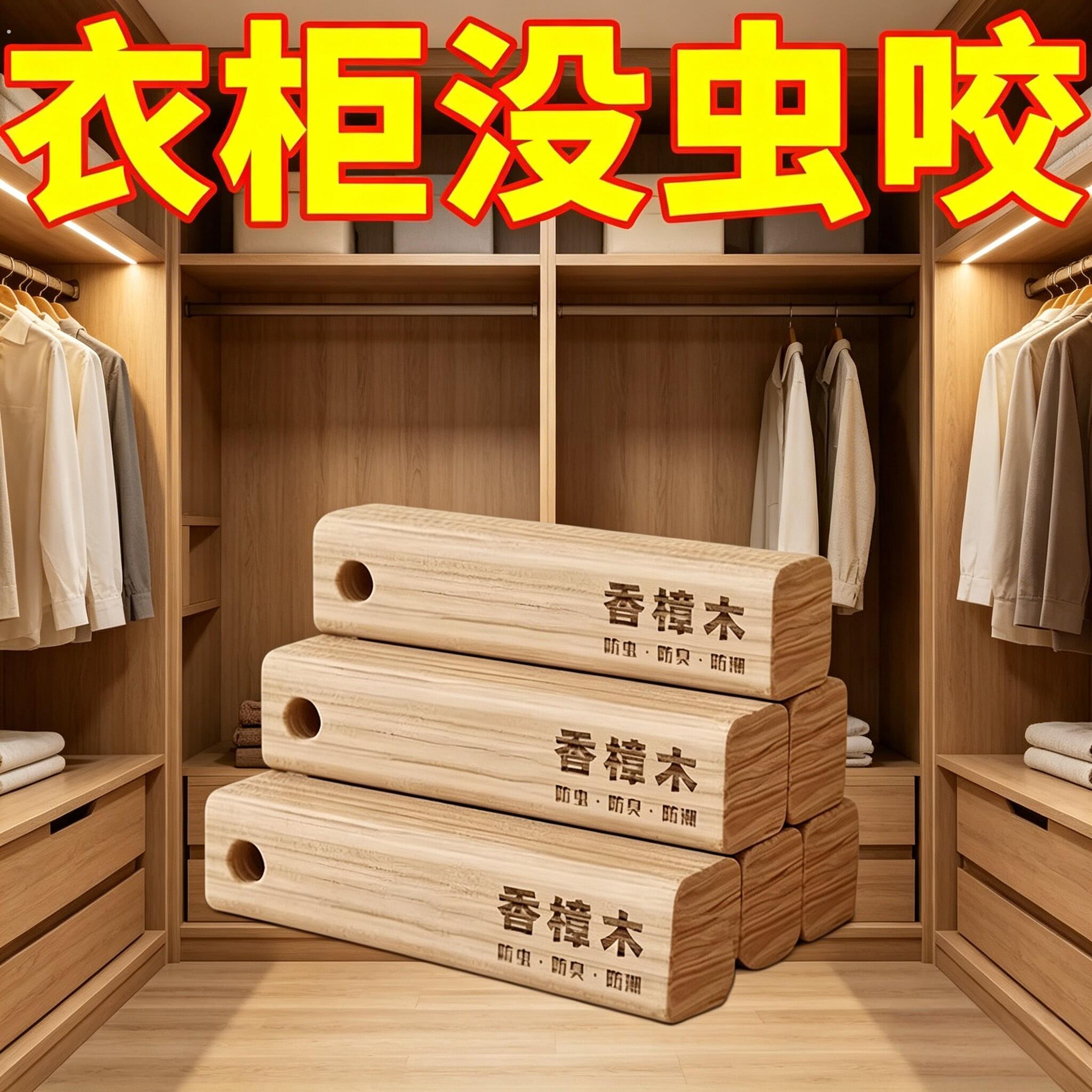 樟木条块香樟木衣柜宿舍被褥防霉防虫蛀天然卫生香樟木防蟑螂神器