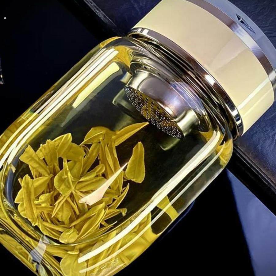 玻璃水杯女款高颜值可携式胖耐高温户外新款女士茶高级专用杯子食图片