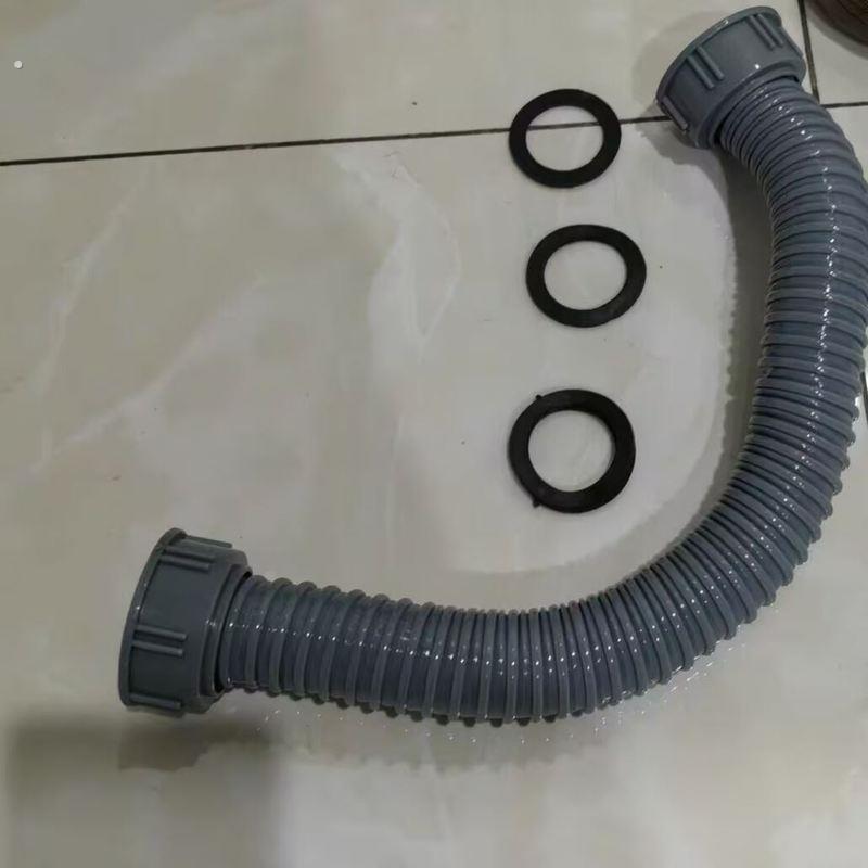 通用双头洗菜盆连接管洗碗池排水管厨房双螺纹配件接口水槽管