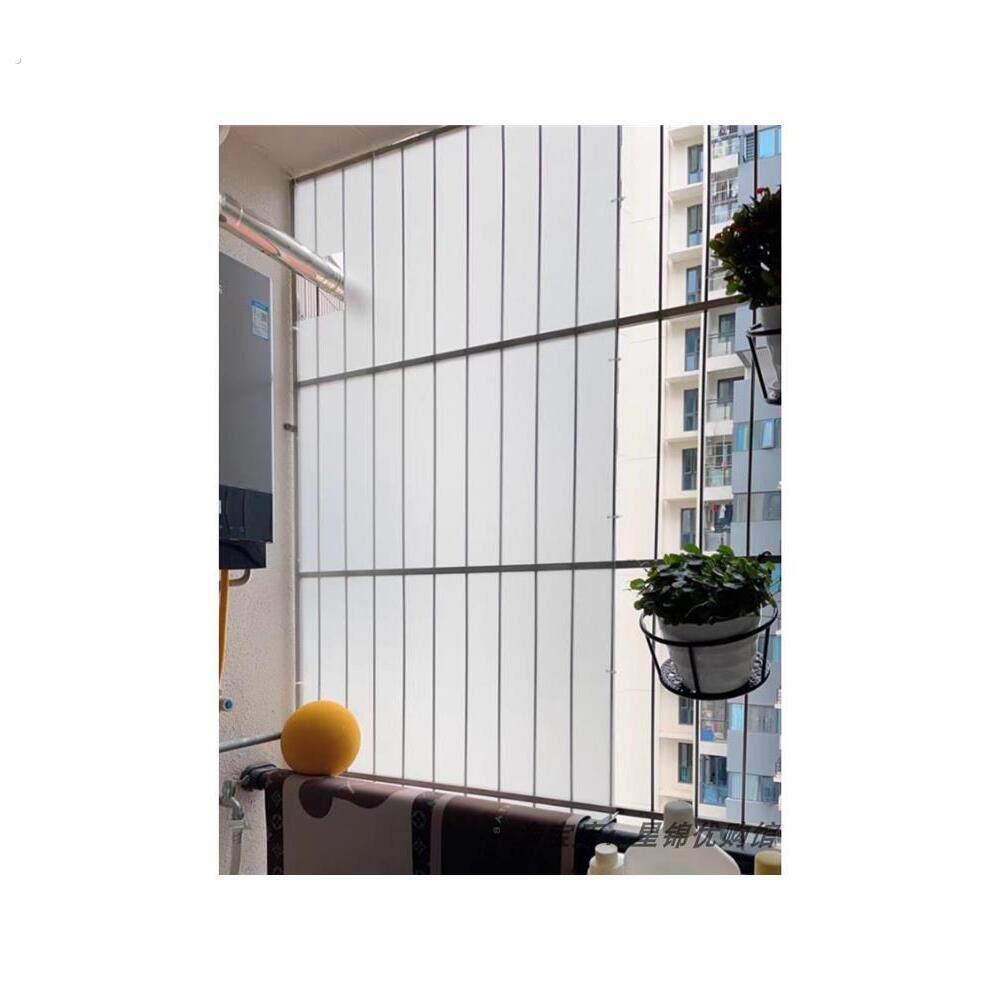 阳台挡板防风防雨防盗网窗户缝隙防晒防私遮丑磨砂隔板围栏防护