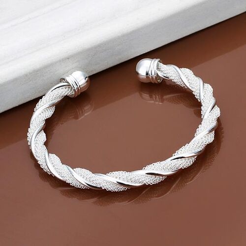 New Popular Bangles for Women Girl Elegant Twist Wire Mesh C