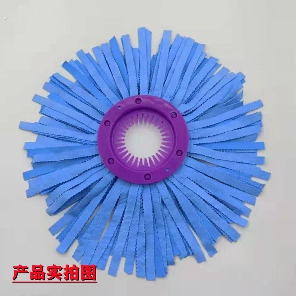 鹿皮巾旋转拖把替换头拖布头家用免手洗拖把替换头无水痕好神拖头