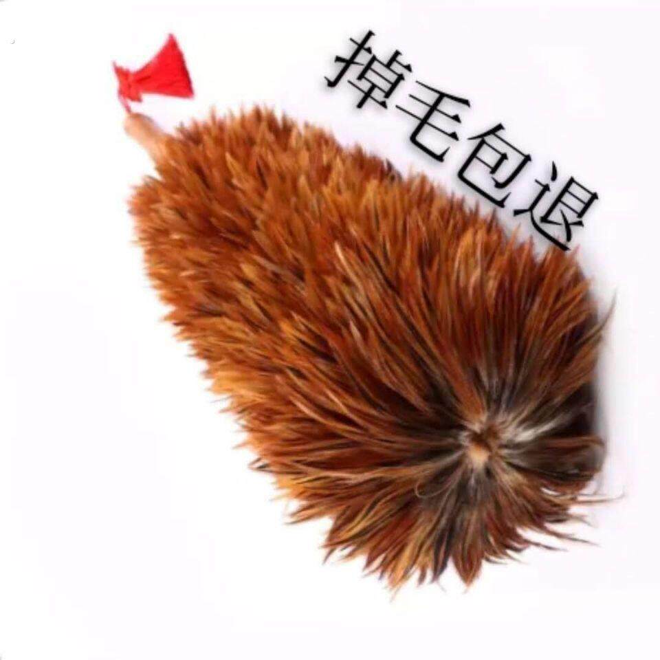 鸡毛禅子除尘扫灰纯手工鸡毛掸子老式不掉毛家用车用伸缩清洁毯子