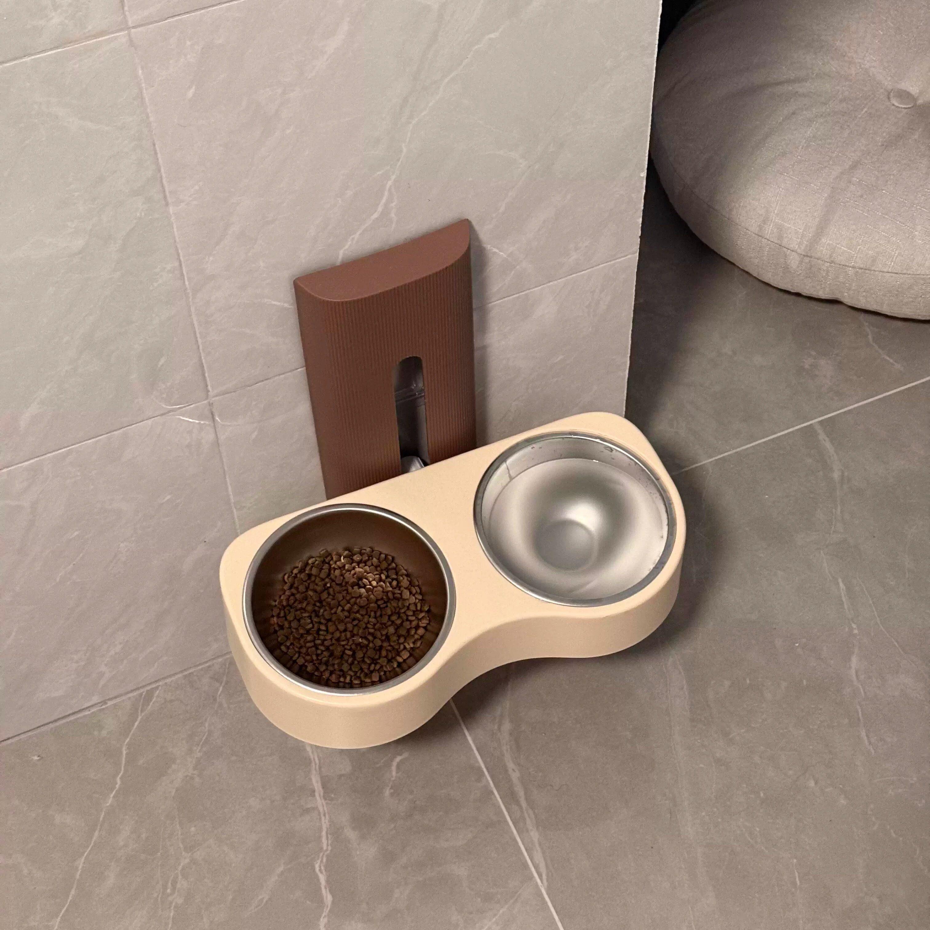 升降猫碗大口径宠物猫狗饭盆增高护颈防打翻大容量可调节高度狗碗
