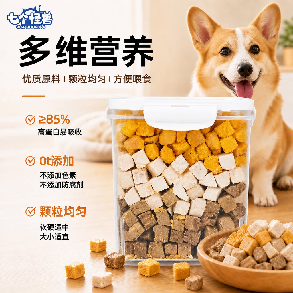 七个怪兽冻干狗狗零食宠物小型犬
