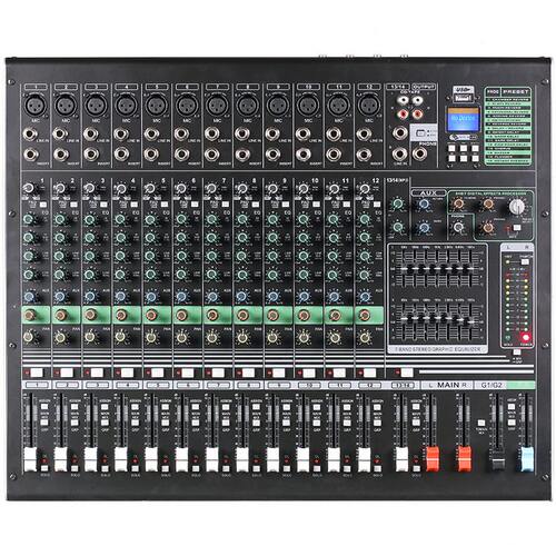 甄选BE-10路调音台双7段均衡录音编组16DSP录音广播室演唱混音器