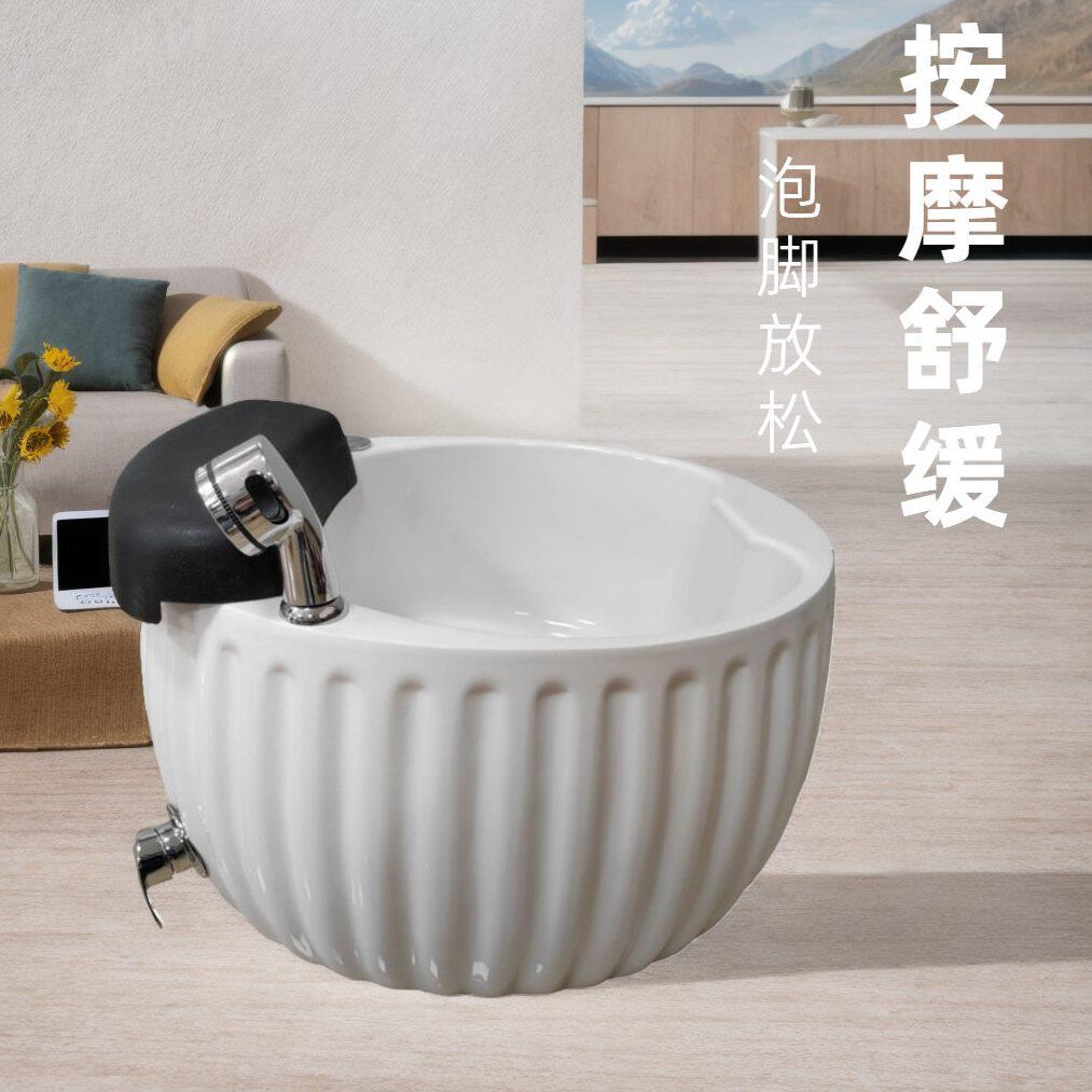 甄选亚克力足浴盆便携美甲电动洗脚盆水疗养生按摩泡脚桶免安装汗