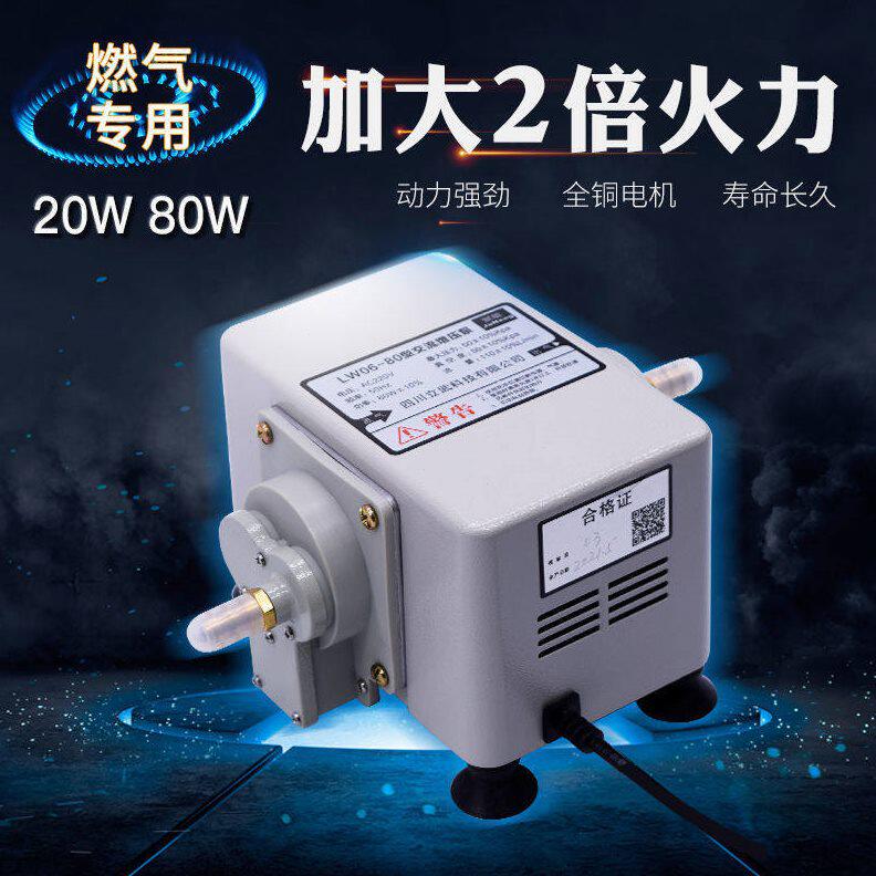 甄选天然气80W压泵商用燃气沼气专用压力泵20W家用热水器管道煤气