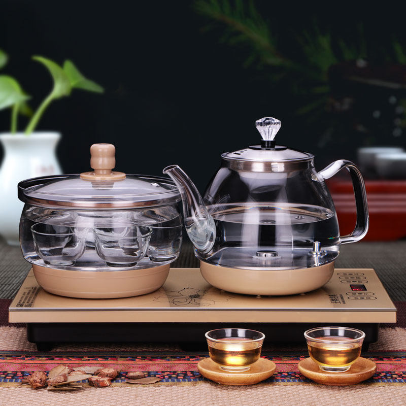 智能全自动上水电热烧水壶底部抽水式茶台家用电磁炉泡茶具器功夫