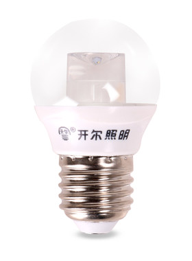 开尔led灯泡E14小口G45北欧魔豆灯泡E27螺口暖色导光柱5W透明球泡
