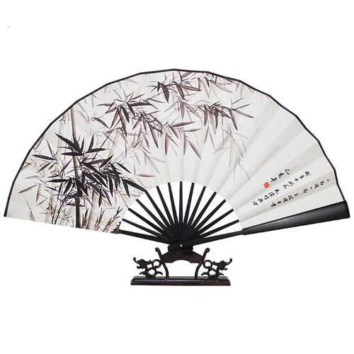 古风扇子折扇中国风男式女式定制山水手工艺礼品宣纸汉服随身可携