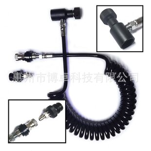 甄选PAINTBALL通气软管3.5米彩弹比赛螺旋软管亚马逊速卖通EBAY