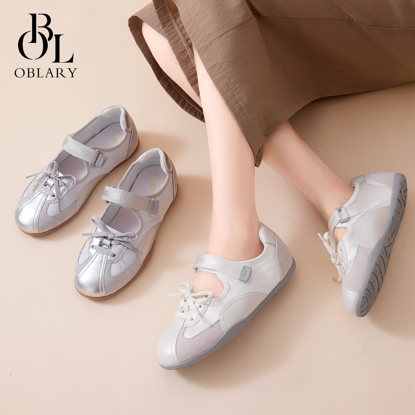oblary软底玛丽珍女鞋