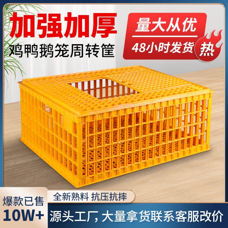 鸡笼家禽运输筐鸡用加厚大号塑料家用养殖鸡鸭鹅兔子运输笼周转箱