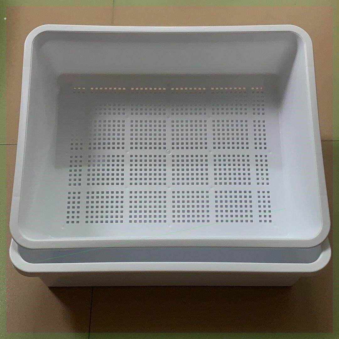 双层大号松木猫砂盆豆腐猫砂盆猫厕所龟苗箱育乌龟饲养盒养龟专用