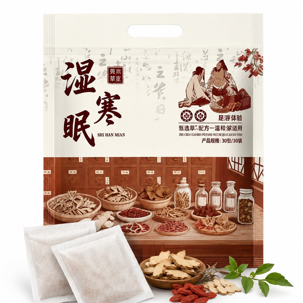 三合一草本泡脚包花椒老姜艾草足