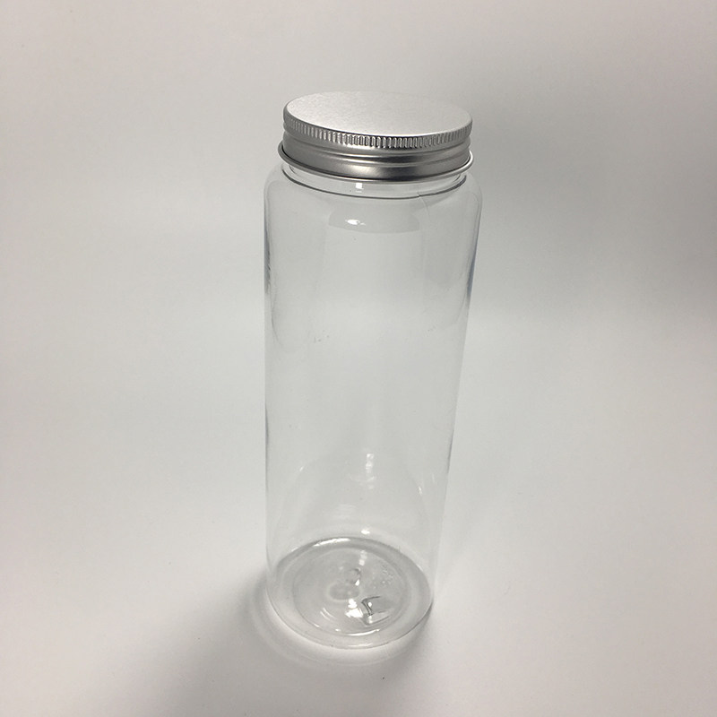 一次性加厚塑料带盖空瓶茶素匠泰茶直筒瓶冷泡茶饮料果汁脏脏杯