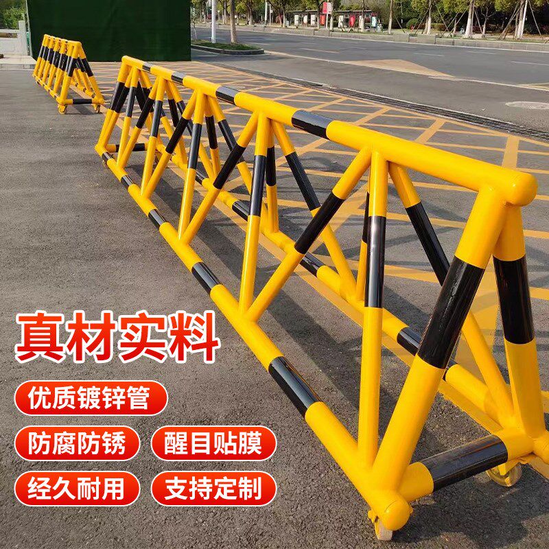 拒马移动护栏路障学校幼儿园门口带刺防冲撞设施阻车加油站隔离栏