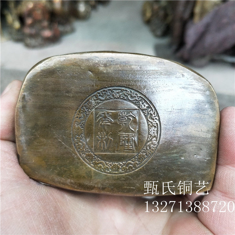 新品车载千手观音黄铜仿古做旧古玩铜器收藏家居桌面摆件佳节送礼