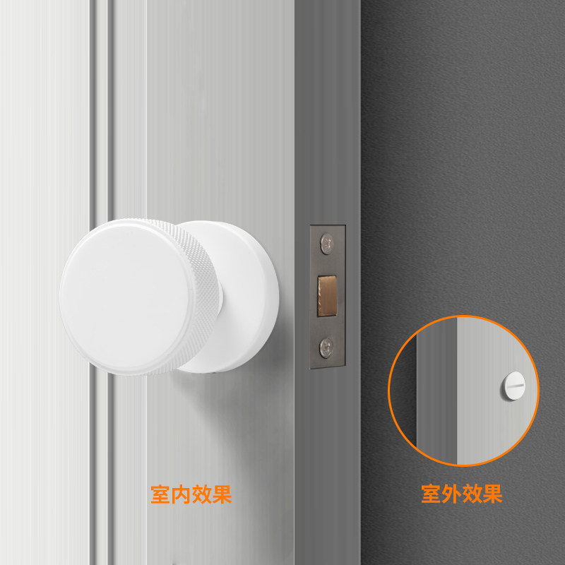 单面锁带钥匙隐形门锁室内门卧室单侧锁黑色背景墙专用锁插销暗锁