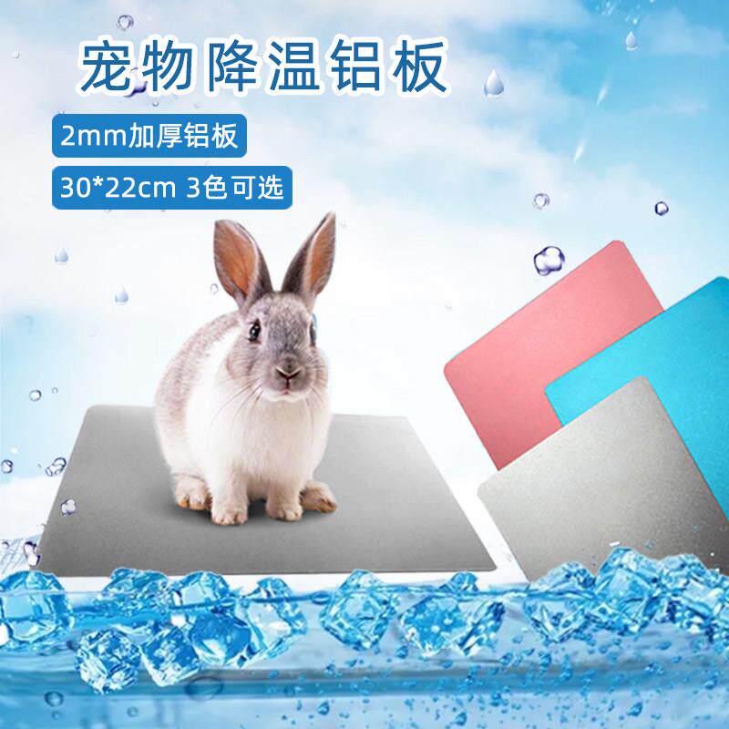 宠物降温板夏季兔子仓鼠冰垫散热铝板龙猫豚鼠消暑降温冰盒用品