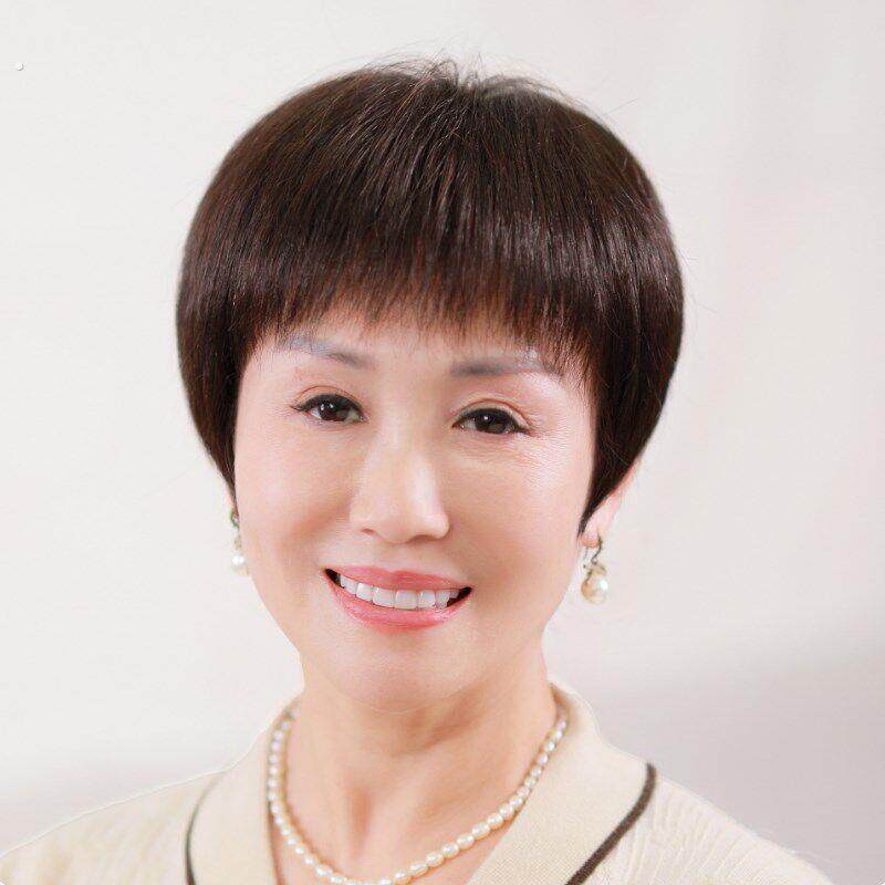 2025新款假发女短发真发全真自然中年妈妈50岁夏季超薄光头全头套
