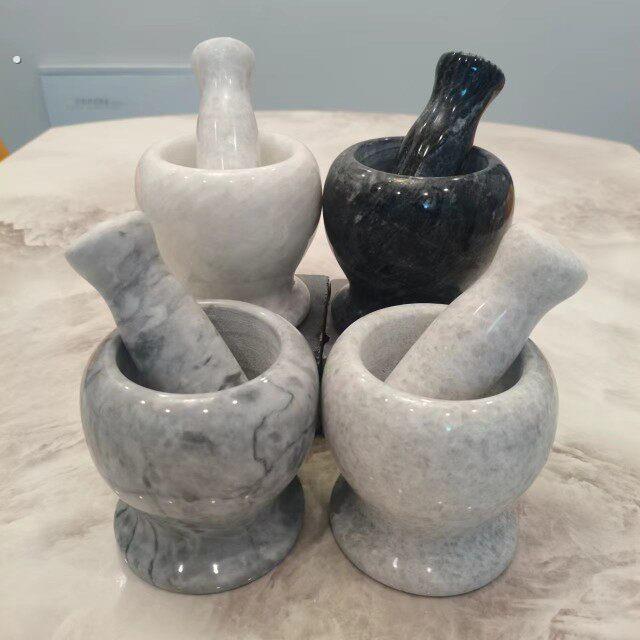天然石头蒜臼子压蒜器蒜蓉蒜泥器捣碎家用研磨擂钵石臼蒜臼手动砸