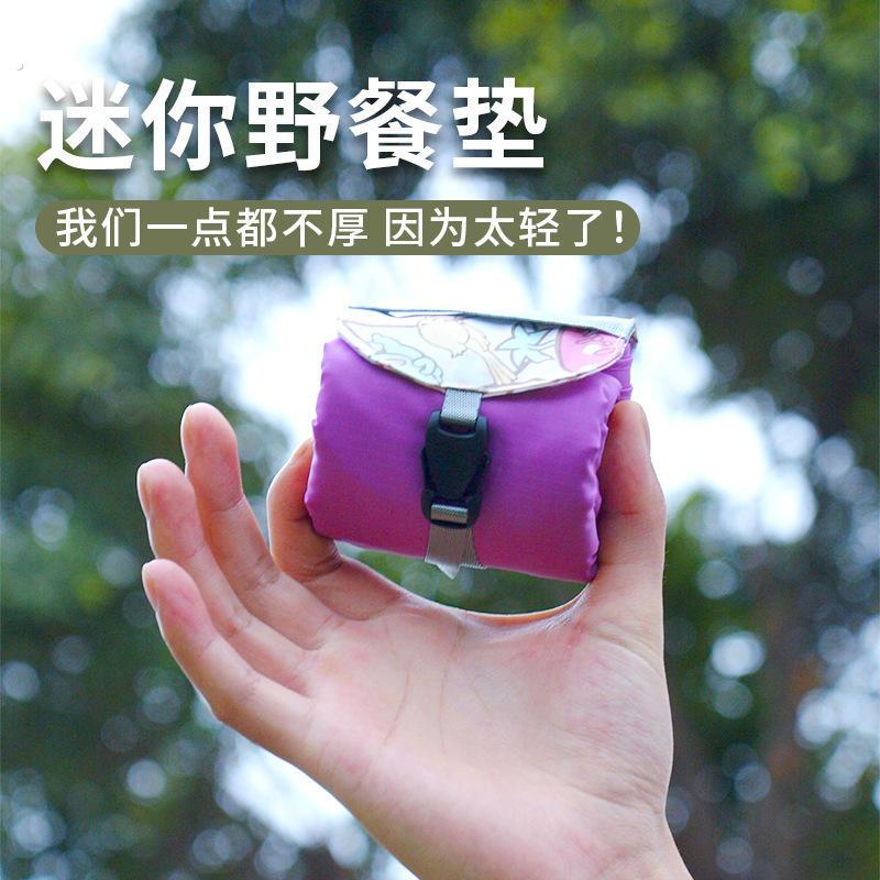 日式迷你可携式野餐垫防水防潮口袋沙滩垫露营地垫地席轻小户外