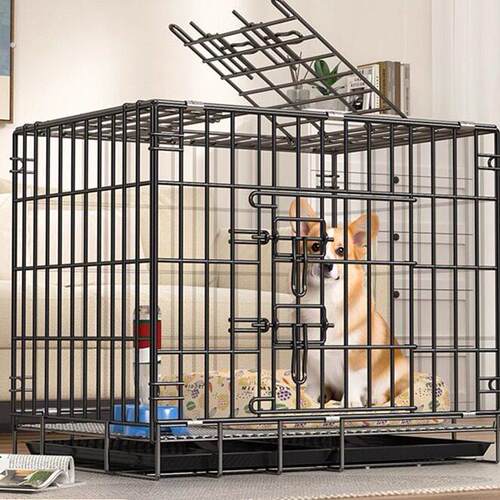 狗笼子中小型犬宠物笼围栏加粗加厚大型犬家用折叠狗窝车载笼猫笼