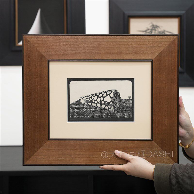 可定制中古复古实木画框装裱相框挂墙镜框照片墙油画外框拼图字画