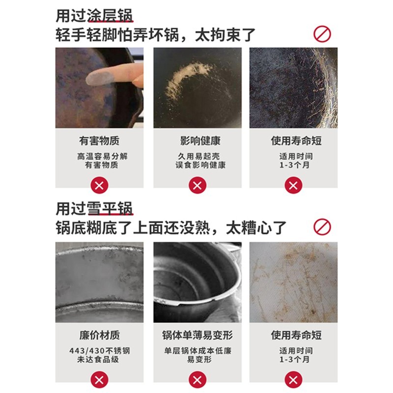 赫巴兹家用不锈钢奶锅双层婴儿辅食宝宝热牛奶泡面汤锅小锅不粘锅