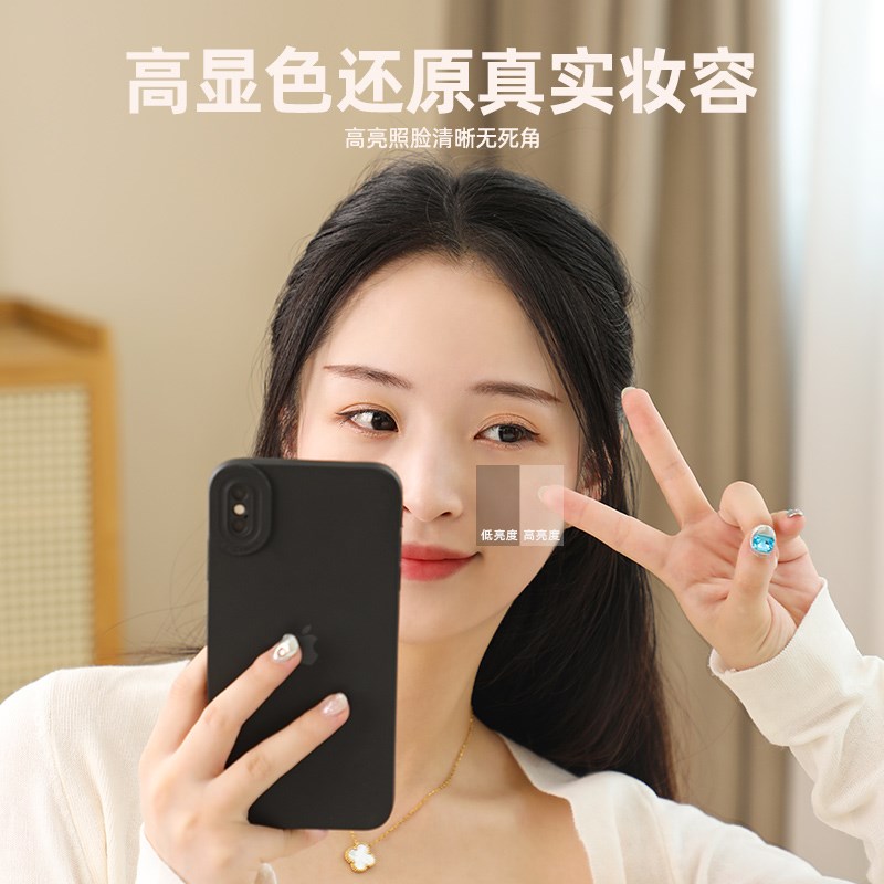 云朵LED化妆镜台式桌面带灯轻奢高级学生宿舍智能主卧梳妆台镜子