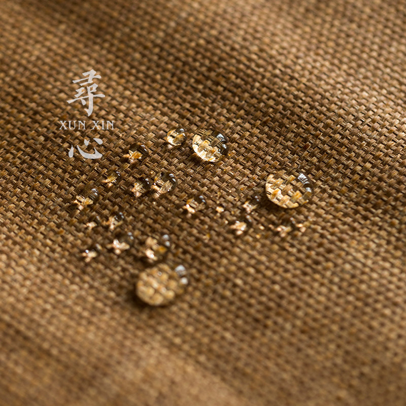 寻心中式草编茶席手工编织茶桌旗禅意泡茶防水茶具桌布垫茶道配件