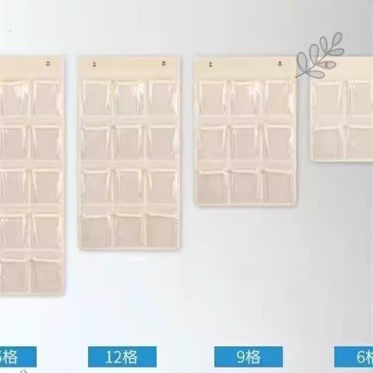 牛津布透明手机收纳袋挂袋接送卡袋手机袋挂墙壁式存放置物袋定做