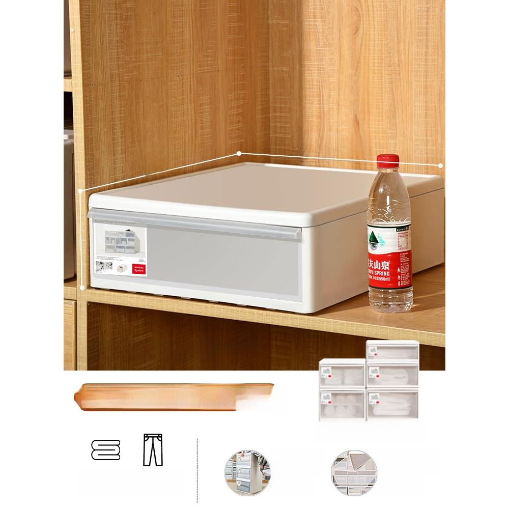收纳箱抽屉式家用内衣收纳盒塑料衣服透明整理箱分层衣物储物柜子
