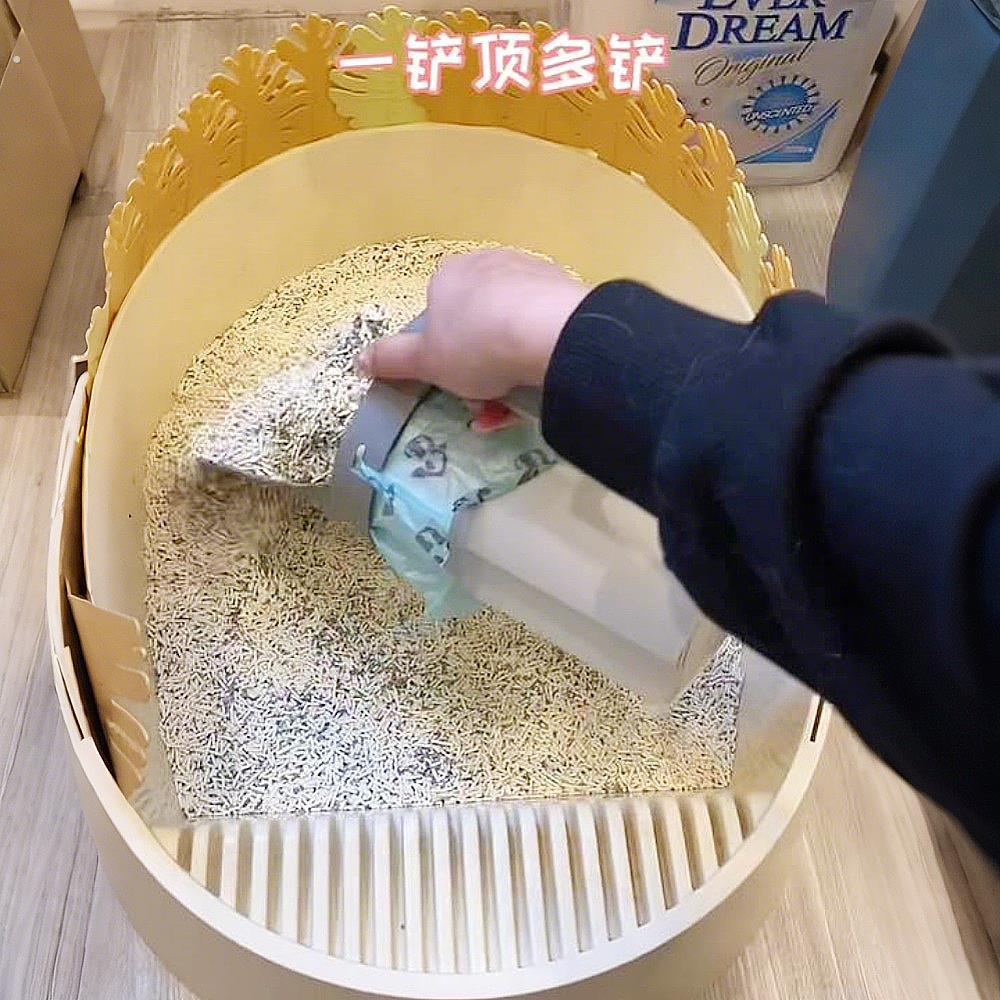猫砂铲垃圾袋二合一体式多功能实用型不脏手高颜值懒人铲屎官新