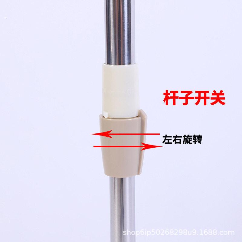 旋转拖把杆单把卖单杆拖把头手压一体式好神拖通用替换配件墩布杆