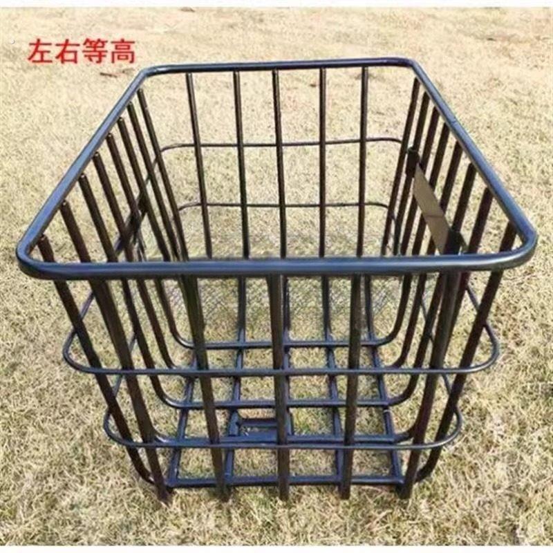 载重王车筐前置大号加粗电动车筐加厚无盖结实电动车拉货筐自行车