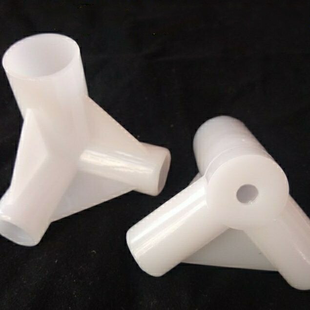 4只装蚊帐配件加厚塑料三通接头通用蚊帐不锈钢支架三通接器三叉图片