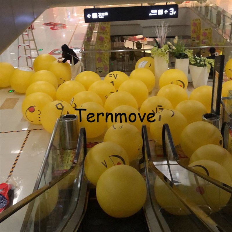 定制PVC充气笑脸气球气模闭气发光emoji表情气模商场酒吧装饰道具