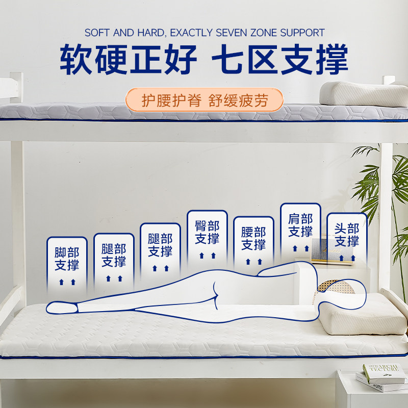 90x190床垫软垫宿舍单人褥子上下铺学生垫被被褥1米2铺底加厚超软