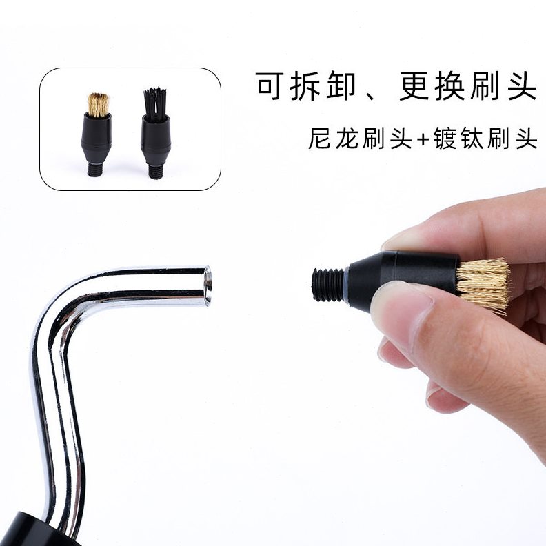 甄选意式咖啡机压冲煮头蒸汽清洁刷 清洁毛刷专业咖啡清洁器具