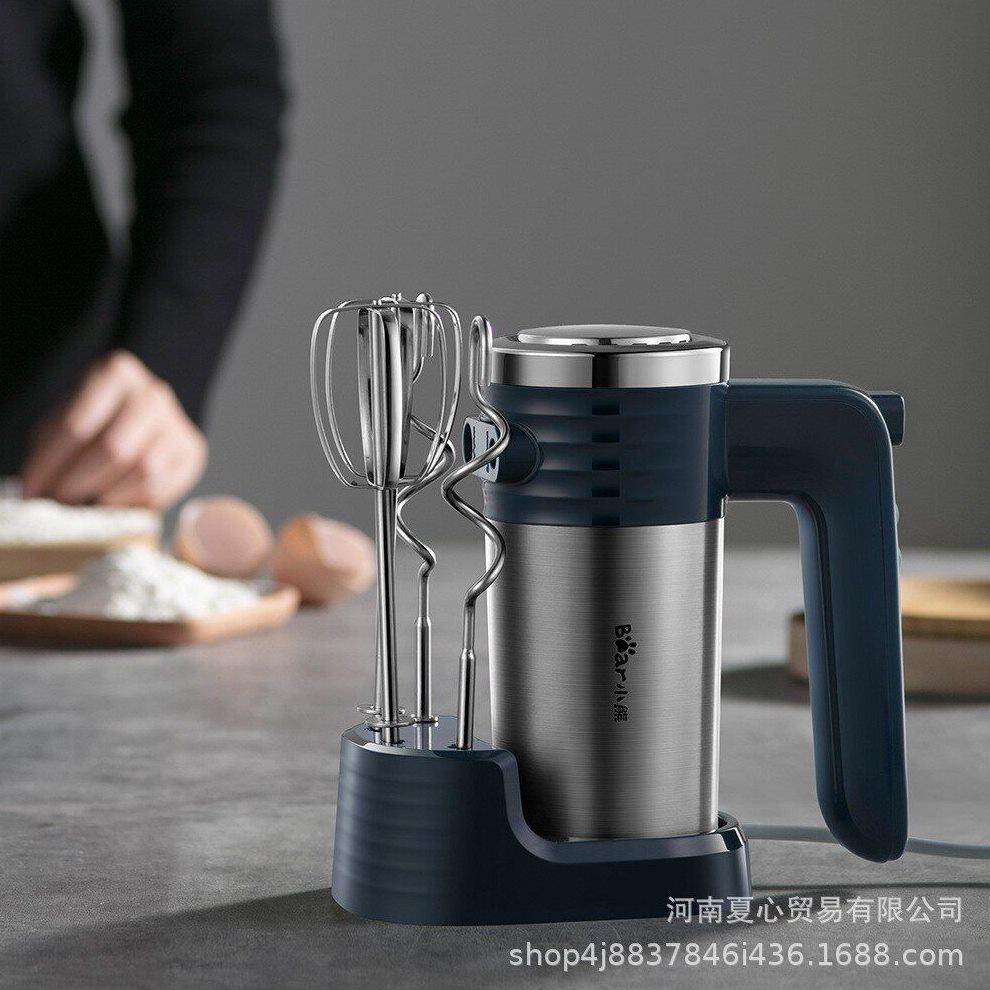 甄选小熊打蛋器电动DDQ-B03R1家用不锈钢手持式搅拌器大功率烘焙