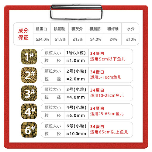鼎足锦鲤鱼育成饲料螺旋藻高蛋白营养大中小颗粒上浮增色增体鱼食