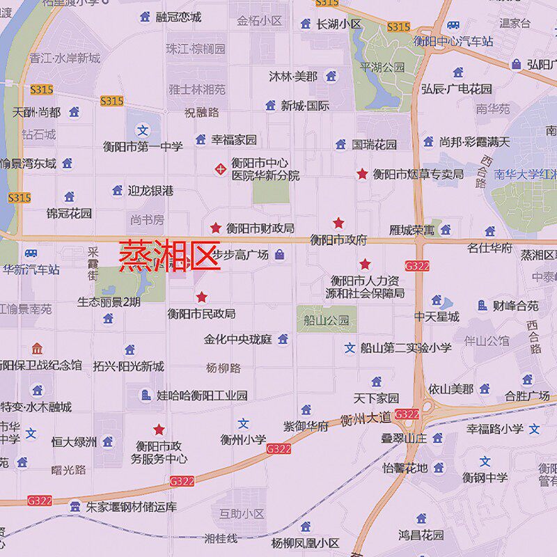 2021新款衡阳市地图贴图办公室挂图高清防水墙壁贴超大装饰画定制