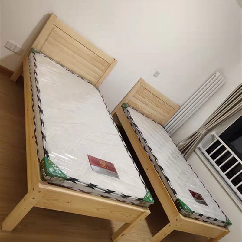 家用实木双人床单人松木床硬板床经济型架子床1.2米1.5米1.8米