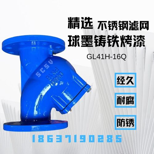 Y型过滤器GL41H-16Q法兰过滤器球墨铸铁法兰过滤器质保二年DN8010